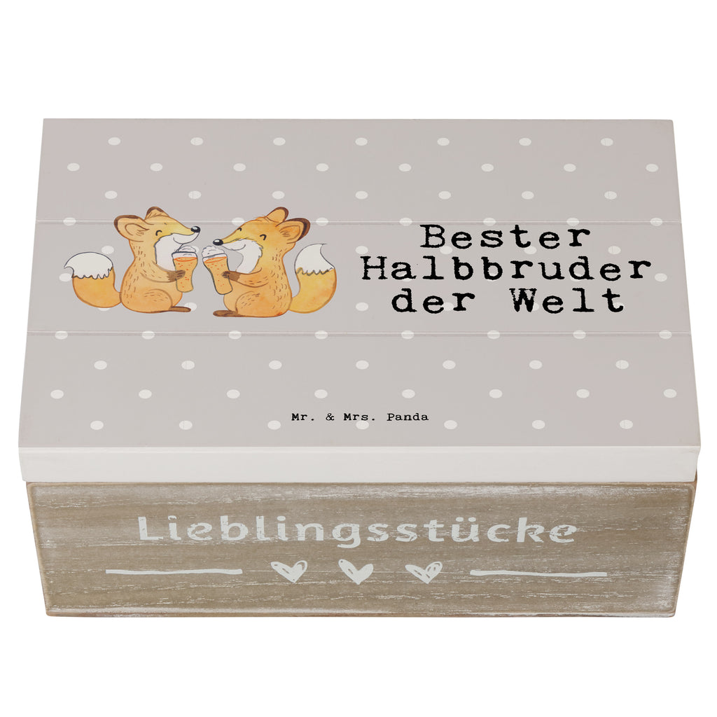 Holzkiste Fuchs Bester Halbbruder der Welt Holzkiste, Kiste, Schatzkiste, Truhe, Schatulle, XXL, Erinnerungsbox, Erinnerungskiste, Dekokiste, Aufbewahrungsbox, Geschenkbox, Geschenkdose, für, Dankeschön, Geschenk, Schenken, Geburtstag, Geburtstagsgeschenk, Geschenkidee, Danke, Bedanken, Mitbringsel, Freude machen, Geschenktipp, Halbbruder, Stiefbruder, Stief, Stiefgeschwister, Bruder, Brudi, Geschwister, Bruderherz, Schwester, Familie, Kleinigkeit, Brother, Bester, Sohn