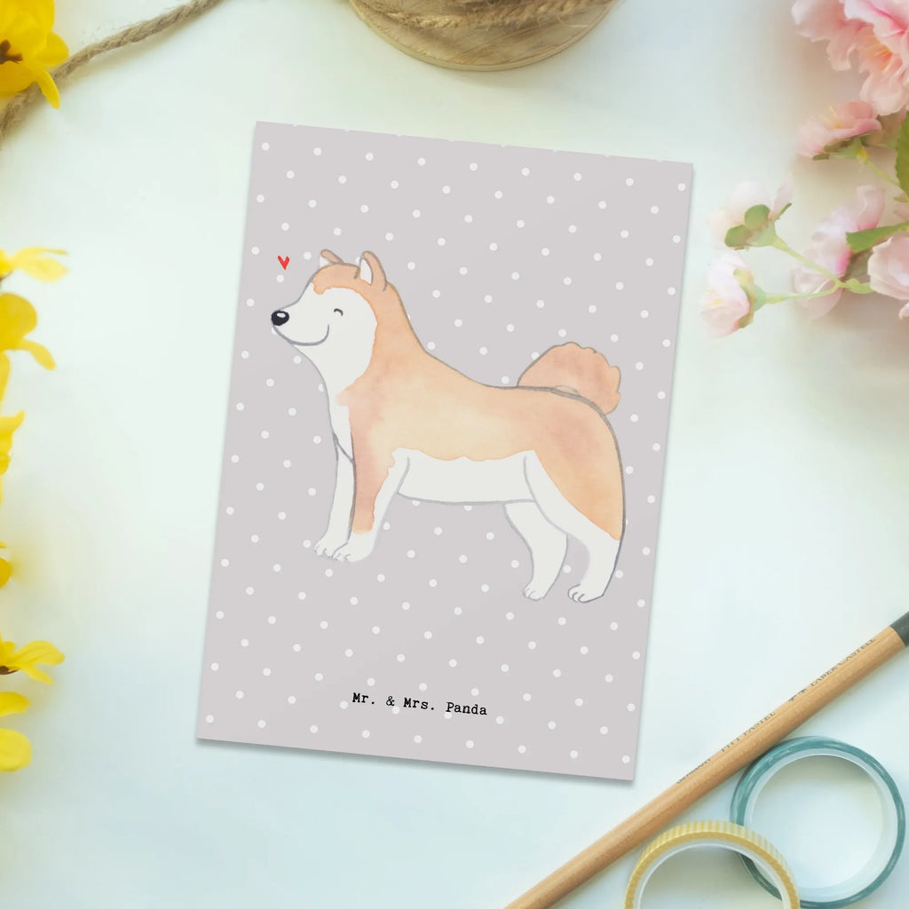 Postkarte Akita Inu Lebensretter Postkarte, Karte, Geschenkkarte, Grußkarte, Einladung, Ansichtskarte, Geburtstagskarte, Einladungskarte, Dankeskarte, Ansichtskarten, Einladung Geburtstag, Einladungskarten Geburtstag, Hund, Hunderasse, Rassehund, Hundebesitzer, Geschenk, Tierfreund, Schenken, Welpe