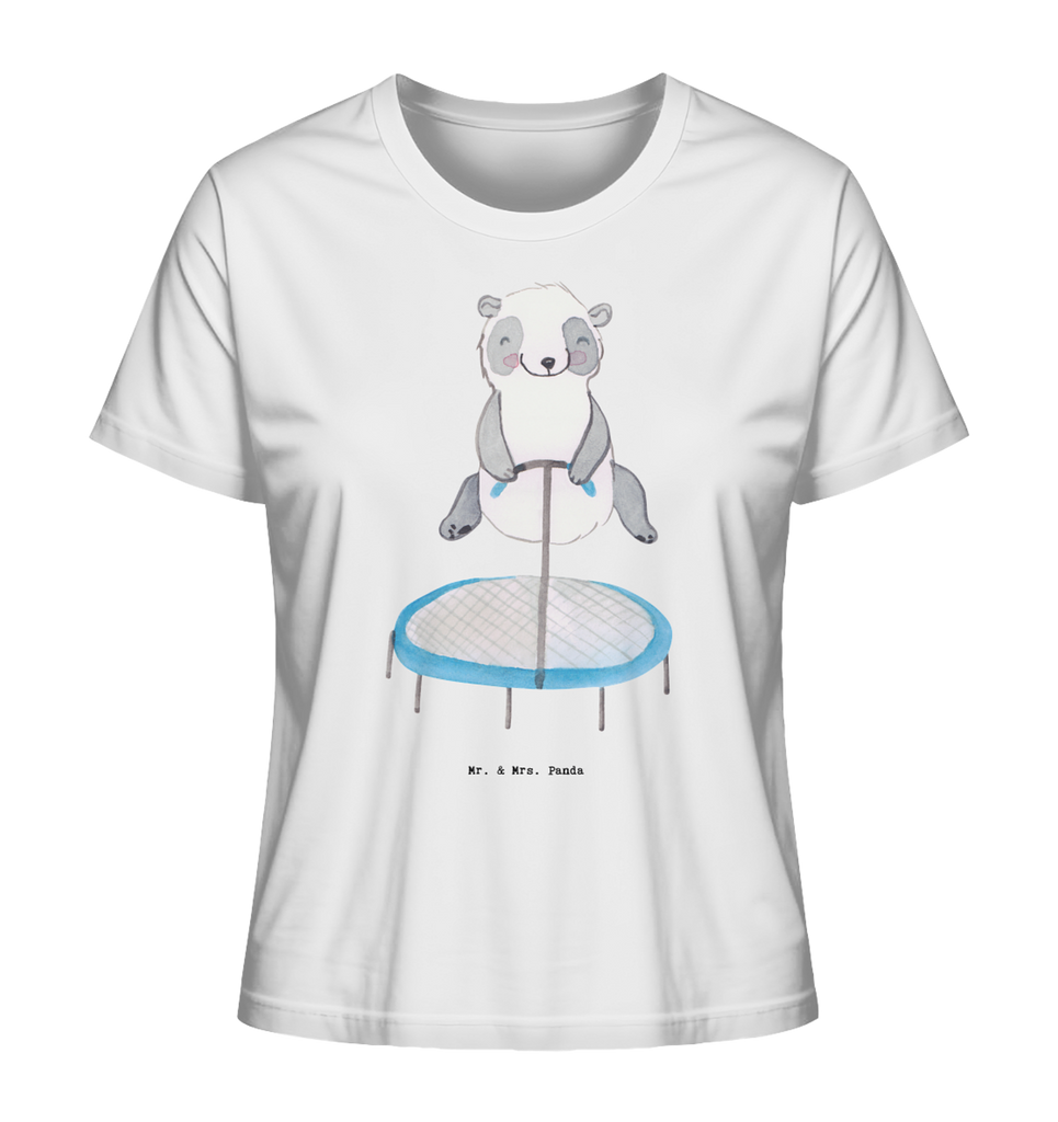 Shirt Damen Panda Trampolin springen T-Shirt, Shirt, Tshirt, Lustiges T-Shirt, T-Shirt mit Spruch, Party, Junggesellenabschied, Jubiläum, Geburstag, Herrn, Damen, Männer, Frauen, Schlafshirt, Nachthemd, Sprüche, Geschenk, Sport, Sportart, Hobby, Schenken, Danke, Dankeschön, Auszeichnung, Gewinn, Sportler, Trampolin springen, Trampolin Springen, Trampolin Turnen, Fitnessstudio