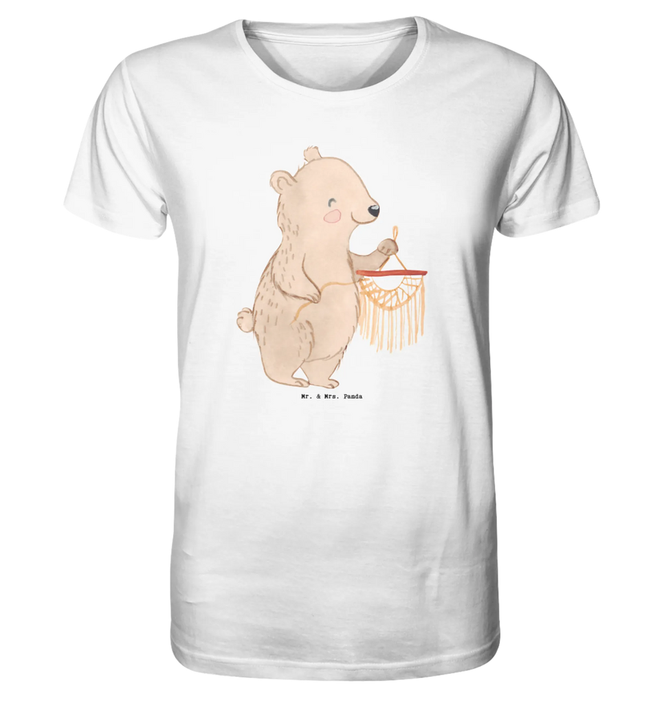 Shirt Herren Bär Makramee T-Shirt, Shirt, Tshirt, Lustiges T-Shirt, T-Shirt mit Spruch, Party, Junggesellenabschied, Jubiläum, Geburstag, Herrn, Damen, Männer, Frauen, Schlafshirt, Nachthemd, Sprüche, Geschenk, Sport, Sportart, Hobby, Schenken, Danke, Dankeschön, Auszeichnung, Gewinn, Sportler, Makramee, Basteln, Basteln mit Makramee