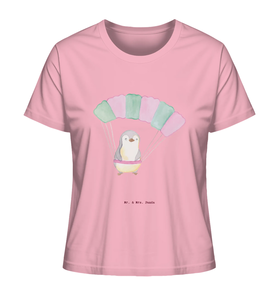 Shirt Damen Pinguin Fallschirm springen T-Shirt, Shirt, Tshirt, Lustiges T-Shirt, T-Shirt mit Spruch, Party, Junggesellenabschied, Jubiläum, Geburstag, Herrn, Damen, Männer, Frauen, Schlafshirt, Nachthemd, Sprüche, Geschenk, Sport, Sportart, Hobby, Schenken, Danke, Dankeschön, Auszeichnung, Gewinn, Sportler, Fallschirmspringen, Skydive, Fallschirmsprung