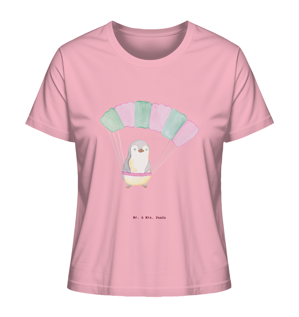 Shirt Damen Pinguin Fallschirm springen T-Shirt, Shirt, Tshirt, Lustiges T-Shirt, T-Shirt mit Spruch, Party, Junggesellenabschied, Jubiläum, Geburstag, Herrn, Damen, Männer, Frauen, Schlafshirt, Nachthemd, Sprüche, Geschenk, Sport, Sportart, Hobby, Schenken, Danke, Dankeschön, Auszeichnung, Gewinn, Sportler, Fallschirmspringen, Skydive, Fallschirmsprung