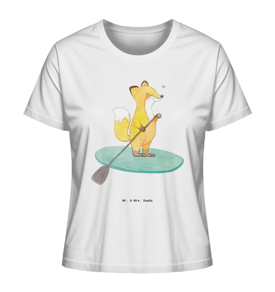 Shirt Damen Fuchs Stand Up Paddling T-Shirt, Shirt, Tshirt, Lustiges T-Shirt, T-Shirt mit Spruch, Party, Junggesellenabschied, Jubiläum, Geburstag, Herrn, Damen, Männer, Frauen, Schlafshirt, Nachthemd, Sprüche, Geschenk, Sport, Sportart, Hobby, Schenken, Danke, Dankeschön, Auszeichnung, Gewinn, Sportler, Stand Up Paddling, Paddle Boarding, SUB, subben, Stand up paddle