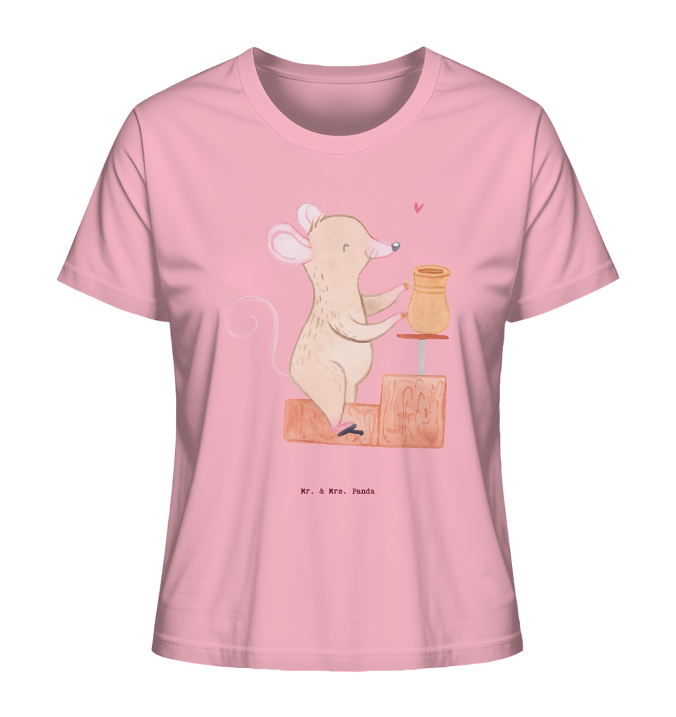 Shirt Damen Maus Töpfern T-Shirt, Shirt, Tshirt, Lustiges T-Shirt, T-Shirt mit Spruch, Party, Junggesellenabschied, Jubiläum, Geburstag, Herrn, Damen, Männer, Frauen, Schlafshirt, Nachthemd, Sprüche, Geschenk, Sport, Sportart, Hobby, Schenken, Danke, Dankeschön, Auszeichnung, Gewinn, Sportler, Töpfern, Töpferei, Töpferkurs