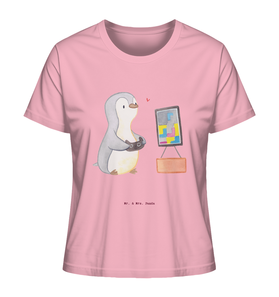 Shirt Damen Pinguin Zocken T-Shirt, Shirt, Tshirt, Lustiges T-Shirt, T-Shirt mit Spruch, Party, Junggesellenabschied, Jubiläum, Geburstag, Herrn, Damen, Männer, Frauen, Schlafshirt, Nachthemd, Sprüche, Geschenk, Sport, Sportart, Hobby, Schenken, Danke, Dankeschön, Auszeichnung, Gewinn, Sportler, Zocken, Gaming, Videospiele, Videogames