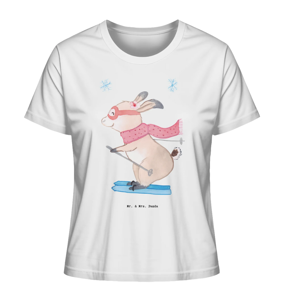 Shirt Damen Hase Skifahren T-Shirt, Shirt, Tshirt, Lustiges T-Shirt, T-Shirt mit Spruch, Party, Junggesellenabschied, Jubiläum, Geburstag, Herrn, Damen, Männer, Frauen, Schlafshirt, Nachthemd, Sprüche, Geschenk, Sport, Sportart, Hobby, Schenken, Danke, Dankeschön, Auszeichnung, Gewinn, Sportler, Ski fahren, Skifahren, Skisport, Skiwettbewerb, Skirennen