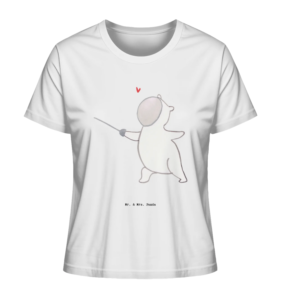 Shirt Damen Panda Fechten T-Shirt, Shirt, Tshirt, Lustiges T-Shirt, T-Shirt mit Spruch, Party, Junggesellenabschied, Jubiläum, Geburstag, Herrn, Damen, Männer, Frauen, Schlafshirt, Nachthemd, Sprüche, Geschenk, Sport, Sportart, Hobby, Schenken, Danke, Dankeschön, Auszeichnung, Gewinn, Sportler, Fechten, Fechter Bund, Fecht Verein, Fecht Club