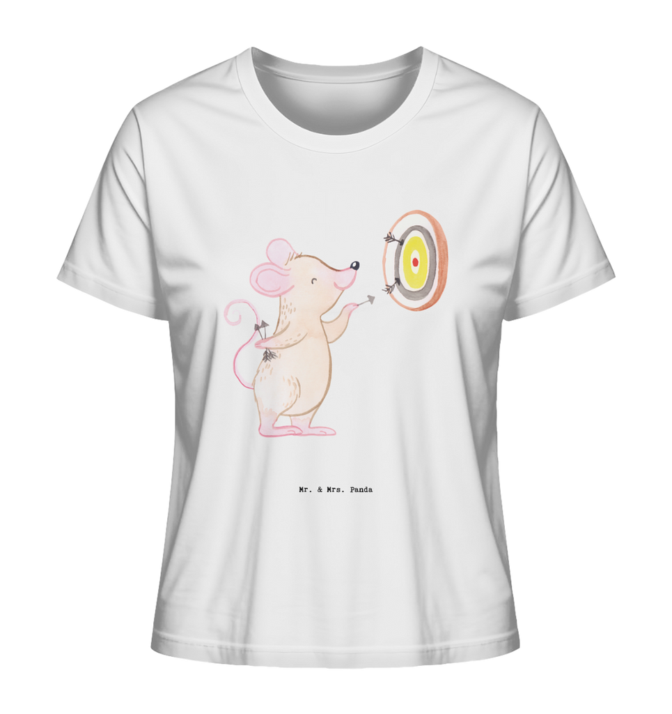 Shirt Damen Maus Dart spielen T-Shirt, Shirt, Tshirt, Lustiges T-Shirt, T-Shirt mit Spruch, Party, Junggesellenabschied, Jubiläum, Geburstag, Herrn, Damen, Männer, Frauen, Schlafshirt, Nachthemd, Sprüche, Geschenk, Sport, Sportart, Hobby, Schenken, Danke, Dankeschön, Auszeichnung, Gewinn, Sportler, Dart spielen, Darten, Darts, Dart Turnier