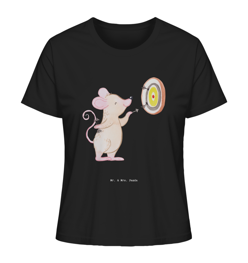 Shirt Damen Maus Dart spielen T-Shirt, Shirt, Tshirt, Lustiges T-Shirt, T-Shirt mit Spruch, Party, Junggesellenabschied, Jubiläum, Geburstag, Herrn, Damen, Männer, Frauen, Schlafshirt, Nachthemd, Sprüche, Geschenk, Sport, Sportart, Hobby, Schenken, Danke, Dankeschön, Auszeichnung, Gewinn, Sportler, Dart spielen, Darten, Darts, Dart Turnier