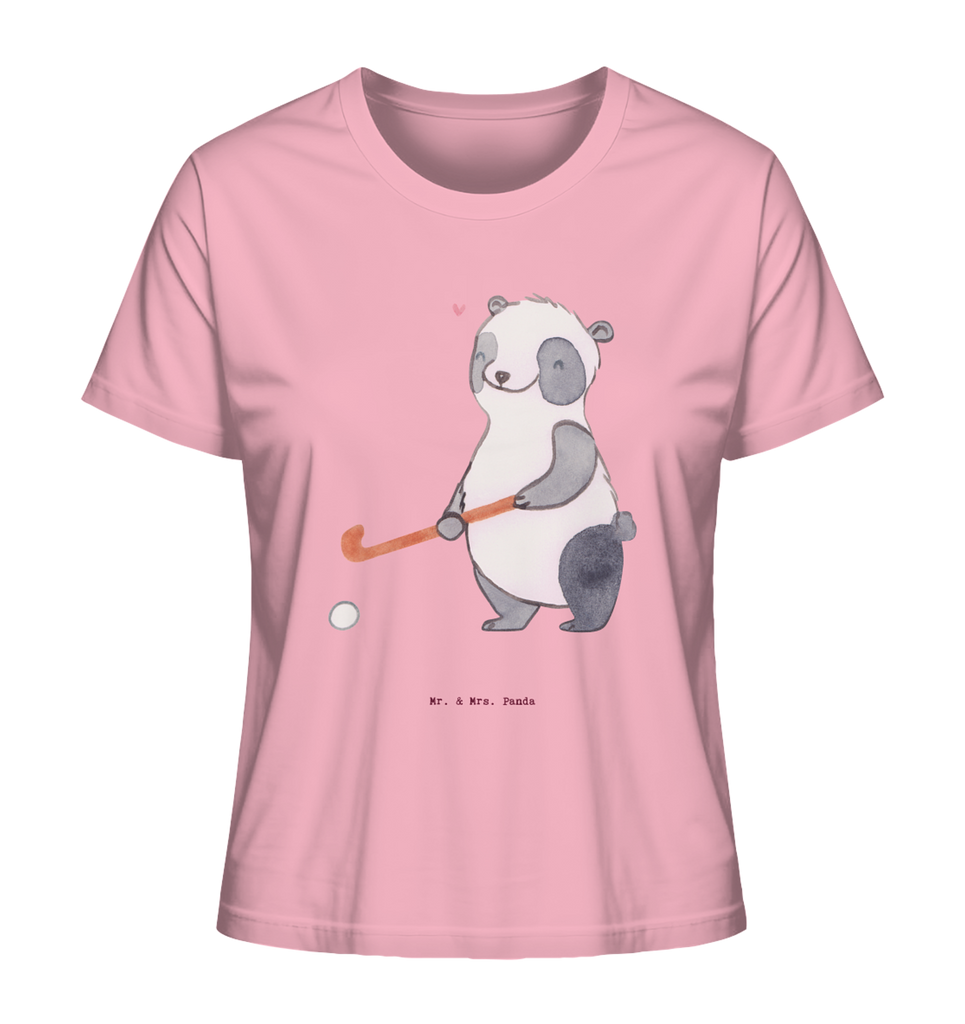 Shirt Damen Panda Hockey spielen T-Shirt, Shirt, Tshirt, Lustiges T-Shirt, T-Shirt mit Spruch, Party, Junggesellenabschied, Jubiläum, Geburstag, Herrn, Damen, Männer, Frauen, Schlafshirt, Nachthemd, Sprüche, Geschenk, Sport, Sportart, Hobby, Schenken, Danke, Dankeschön, Auszeichnung, Gewinn, Sportler, Hockey spielen, Feldhockey, Hockeyschläger, Hockey Verein