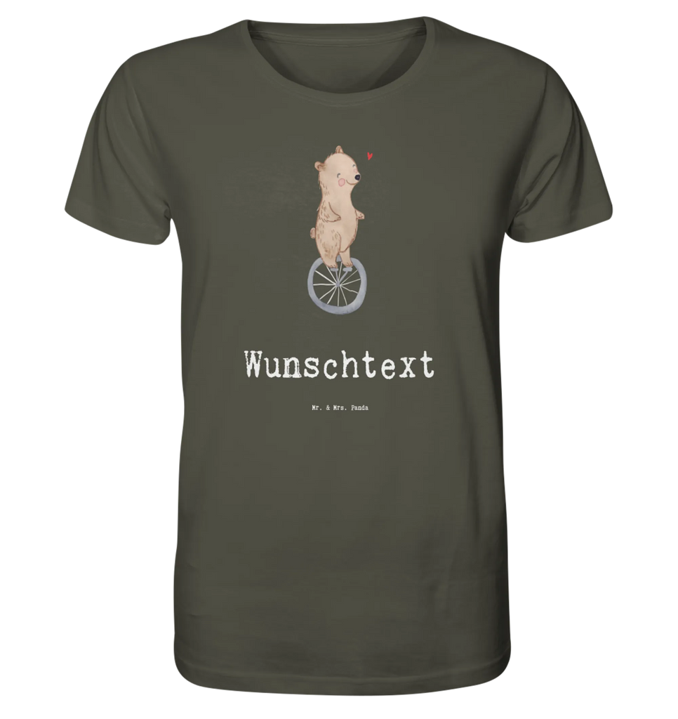 Personalisiertes Shirt Herren Bär Einrad fahren T-Shirt, Shirt, Tshirt, Lustiges T-Shirt, T-Shirt mit Spruch, Party, Junggesellenabschied, Jubiläum, Geburstag, Herrn, Damen, Männer, Frauen, Schlafshirt, Nachthemd, Sprüche, Geschenk, Sport, Sportart, Hobby, Schenken, Danke, Dankeschön, Auszeichnung, Gewinn, Sportler, Einrad fahren