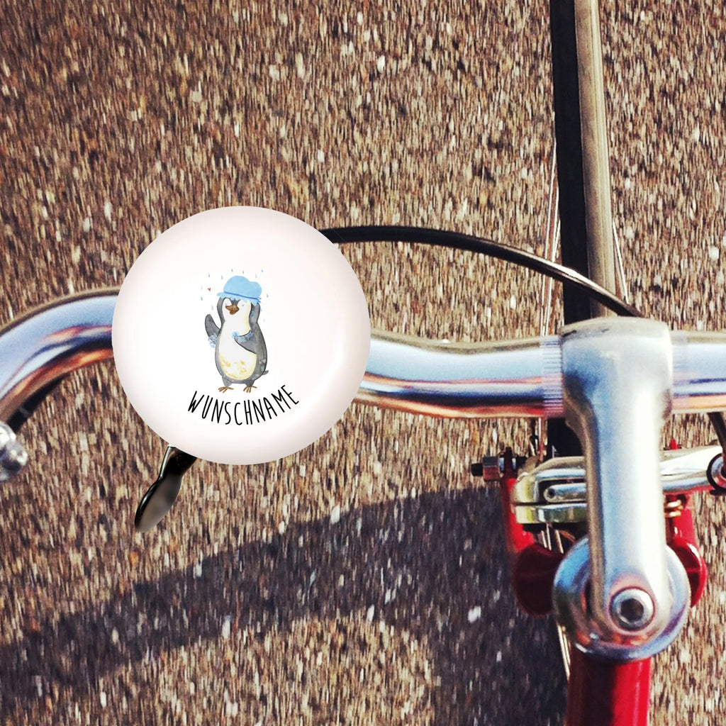 Personalisierte Fahrradklingel Pinguin duscht Personalisierte Fahrradklingel, Personalisierte Fahrradglocke, Fahrradklingel mit Namen, Fahrradglocke mit Namen, Fahrradklingel selbst gestalten, Fahrradklingel Wunschname, Fahrradklingel Personalisiert, Fahrradklingel Individuell, Individuelle Fahrradklingel, Fahrradklingel Individuell Gestalten, Pinguin, Pinguine, Dusche, duschen, Lebensmotto, Motivation, Neustart, Neuanfang, glücklich sein