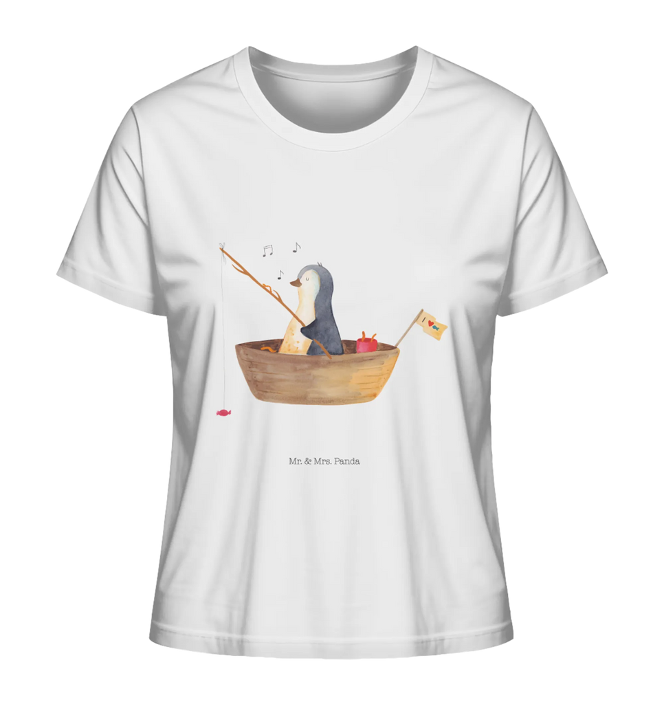 Shirt Damen Pinguin Angelboot T-Shirt, Shirt, Tshirt, Lustiges T-Shirt, T-Shirt mit Spruch, Party, Junggesellenabschied, Jubiläum, Geburstag, Herrn, Damen, Männer, Frauen, Schlafshirt, Nachthemd, Sprüche, Pinguin, Pinguine, Angeln, Boot, Angelboot, Lebenslust, Leben, genießen, Motivation, Neustart, Neuanfang, Trennung, Scheidung, Geschenkidee Liebeskummer