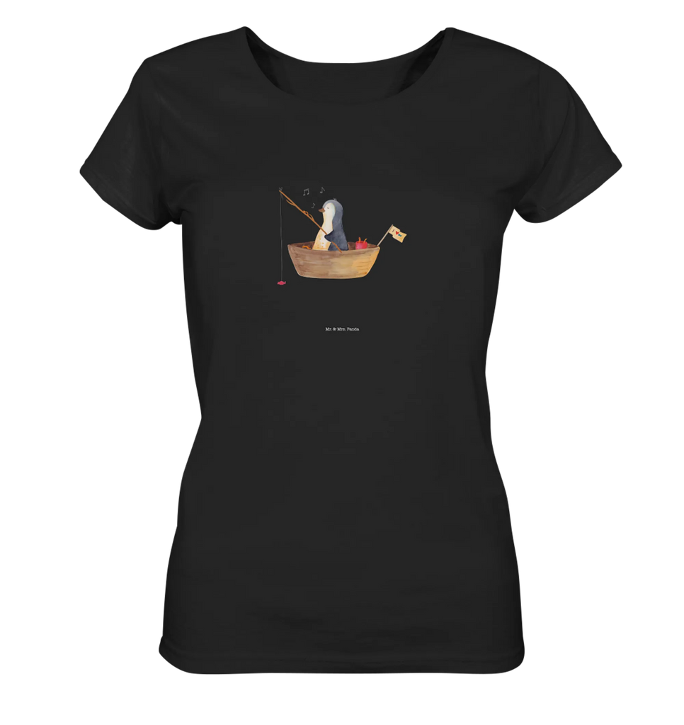 Shirt Damen Pinguin Angelboot T-Shirt, Shirt, Tshirt, Lustiges T-Shirt, T-Shirt mit Spruch, Party, Junggesellenabschied, Jubiläum, Geburstag, Herrn, Damen, Männer, Frauen, Schlafshirt, Nachthemd, Sprüche, Pinguin, Pinguine, Angeln, Boot, Angelboot, Lebenslust, Leben, genießen, Motivation, Neustart, Neuanfang, Trennung, Scheidung, Geschenkidee Liebeskummer