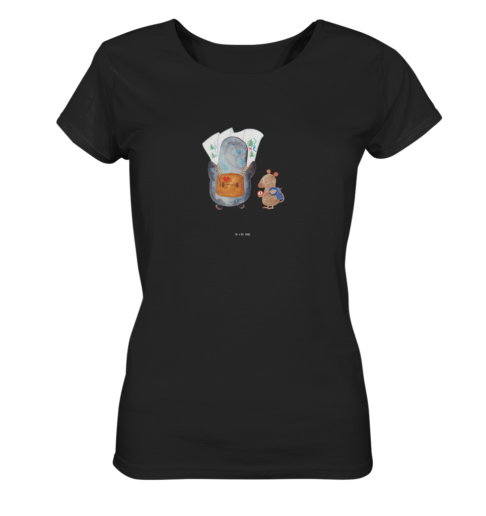 Shirt Damen Pinguin & Maus Wanderer T-Shirt, Shirt, Tshirt, Lustiges T-Shirt, T-Shirt mit Spruch, Party, Junggesellenabschied, Jubiläum, Geburstag, Herrn, Damen, Männer, Frauen, Schlafshirt, Nachthemd, Sprüche, Pinguin, Pinguine, Abenteurer, Abenteuer, Roadtrip, Ausflug, Wanderlust, wandern