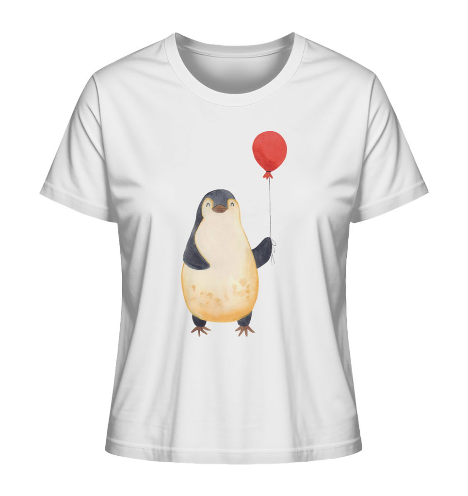 Shirt Damen Pinguin Luftballon T-Shirt, Shirt, Tshirt, Lustiges T-Shirt, T-Shirt mit Spruch, Party, Junggesellenabschied, Jubiläum, Geburstag, Herrn, Damen, Männer, Frauen, Schlafshirt, Nachthemd, Sprüche, Pinguin, Pinguine, Luftballon, Tagträume, Lebenslust, Geschenk Freundin, Geschenkidee, beste Freundin, Motivation, Neustart, neues Leben, Liebe, Glück