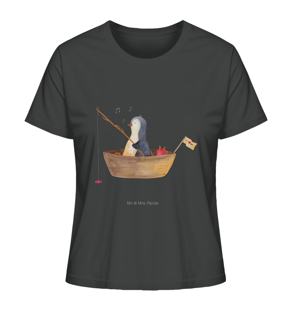 Shirt Damen Pinguin Angelboot T-Shirt, Shirt, Tshirt, Lustiges T-Shirt, T-Shirt mit Spruch, Party, Junggesellenabschied, Jubiläum, Geburstag, Herrn, Damen, Männer, Frauen, Schlafshirt, Nachthemd, Sprüche, Pinguin, Pinguine, Angeln, Boot, Angelboot, Lebenslust, Leben, genießen, Motivation, Neustart, Neuanfang, Trennung, Scheidung, Geschenkidee Liebeskummer