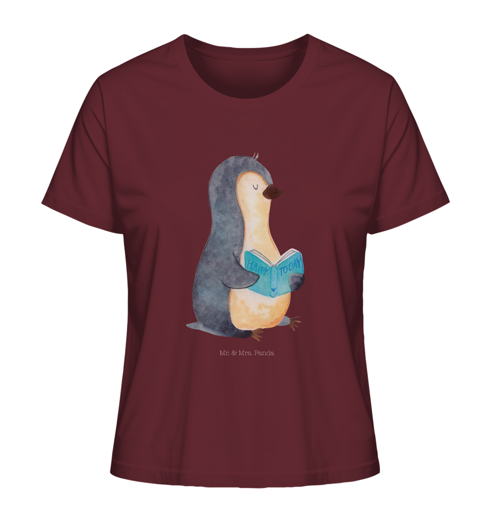 Shirt Damen Pinguin Buch T-Shirt, Shirt, Tshirt, Lustiges T-Shirt, T-Shirt mit Spruch, Party, Junggesellenabschied, Jubiläum, Geburstag, Herrn, Damen, Männer, Frauen, Schlafshirt, Nachthemd, Sprüche, Pinguin, Pinguine, Buch, Lesen, Bücherwurm, Nichtstun, Faulenzen, Ferien, Urlaub, Freizeit