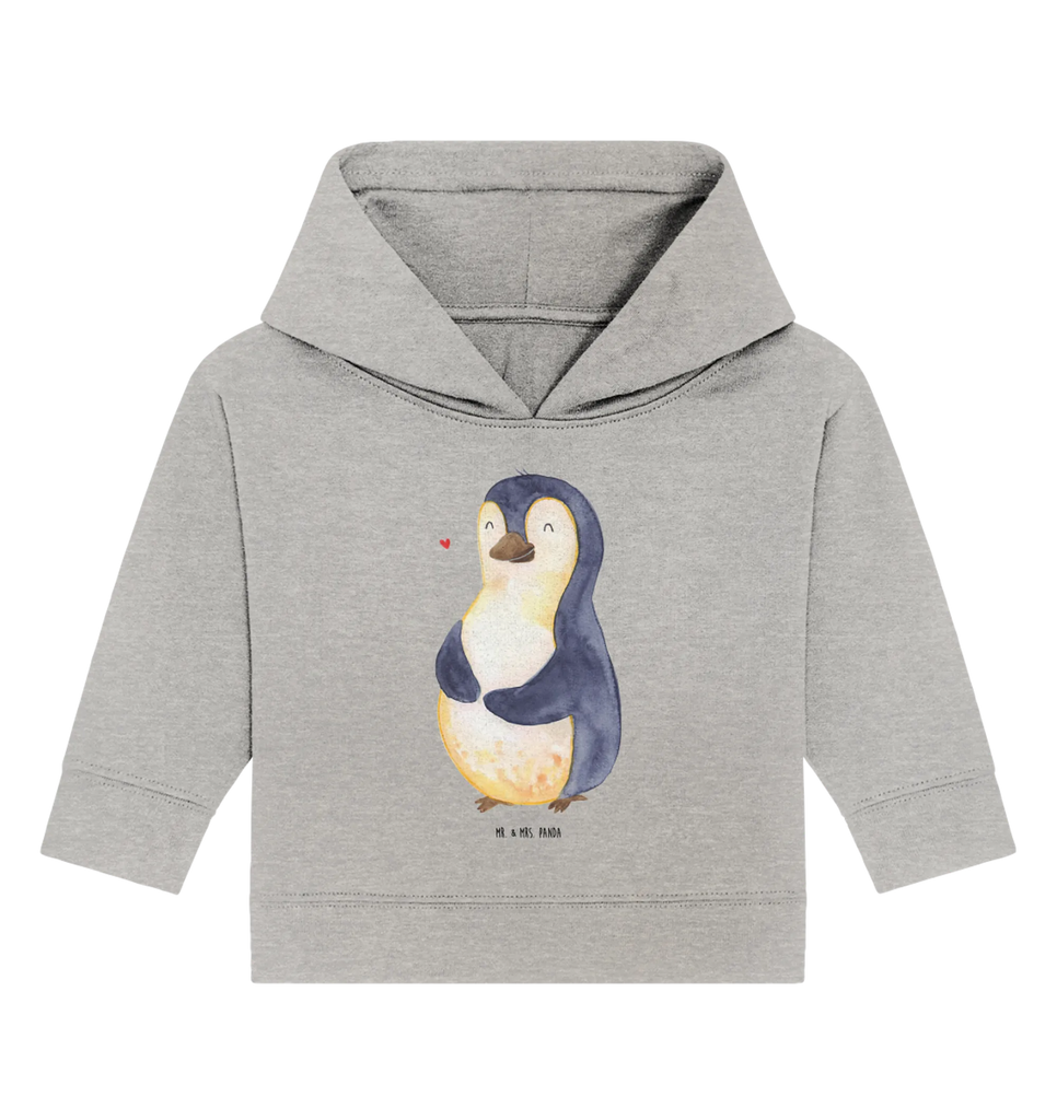 Organic Baby Hoodie Pinguin Diät Baby Kapuzenshirt, Baby Kapuzensweatshirt, Baby Hoodie, Baby Pullover, Pinguin, Pinguine, Diät, Abnehmen, Abspecken, Gewicht, Motivation, Selbstliebe, Körperliebe, Selbstrespekt