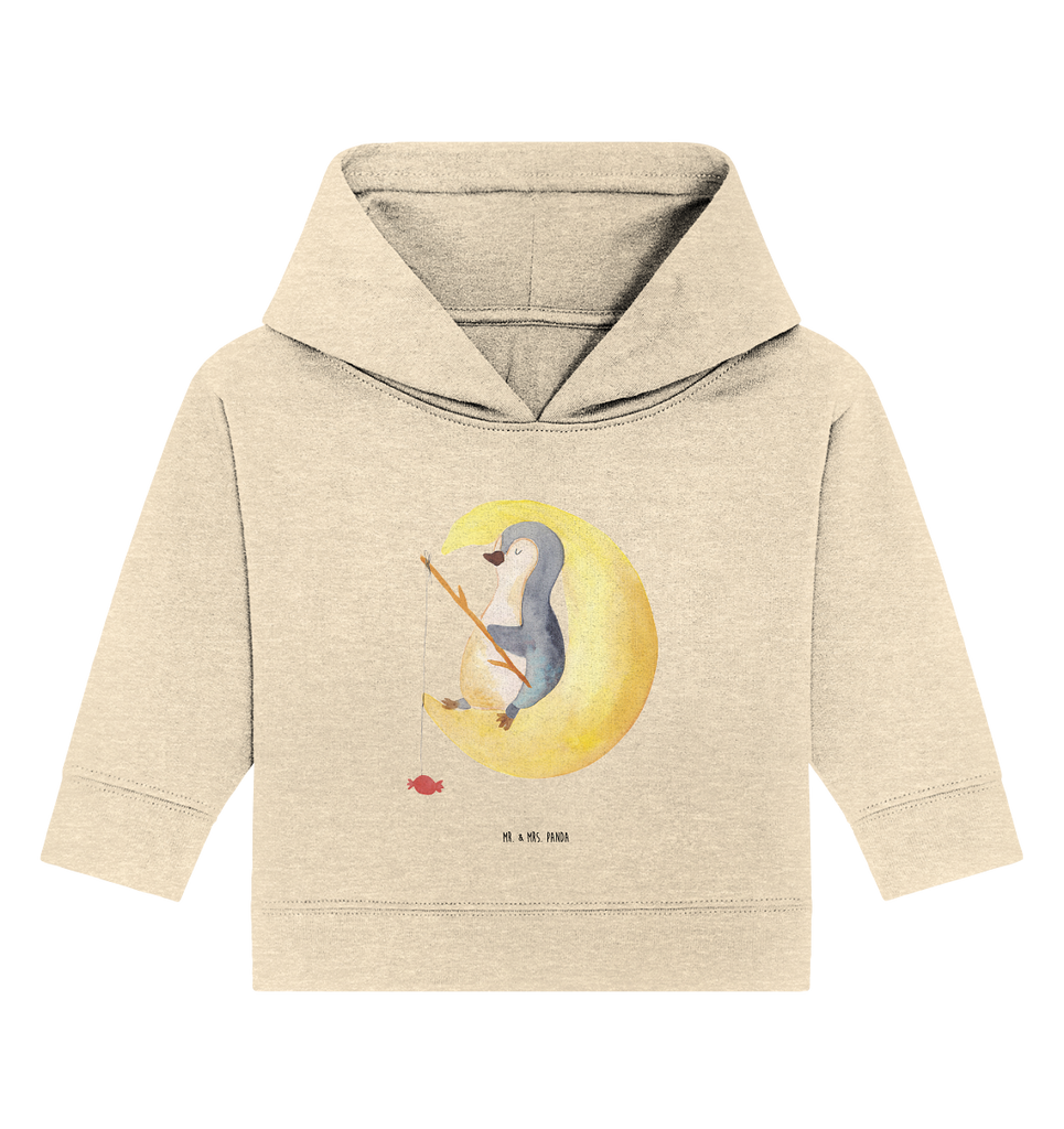 Organic Baby Hoodie Pinguin Mond Baby Kapuzenshirt, Baby Kapuzensweatshirt, Baby Hoodie, Baby Pullover, Pinguin, Pinguine, Spruch, schlafen, Nachtruhe, Einschlafen, Schlafzimmer, Schlafstörungen, Gästezimmer