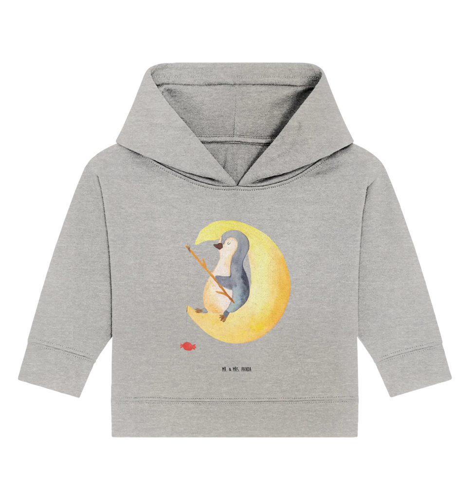 Organic Baby Hoodie Pinguin Mond Baby Kapuzenshirt, Baby Kapuzensweatshirt, Baby Hoodie, Baby Pullover, Pinguin, Pinguine, Spruch, schlafen, Nachtruhe, Einschlafen, Schlafzimmer, Schlafstörungen, Gästezimmer