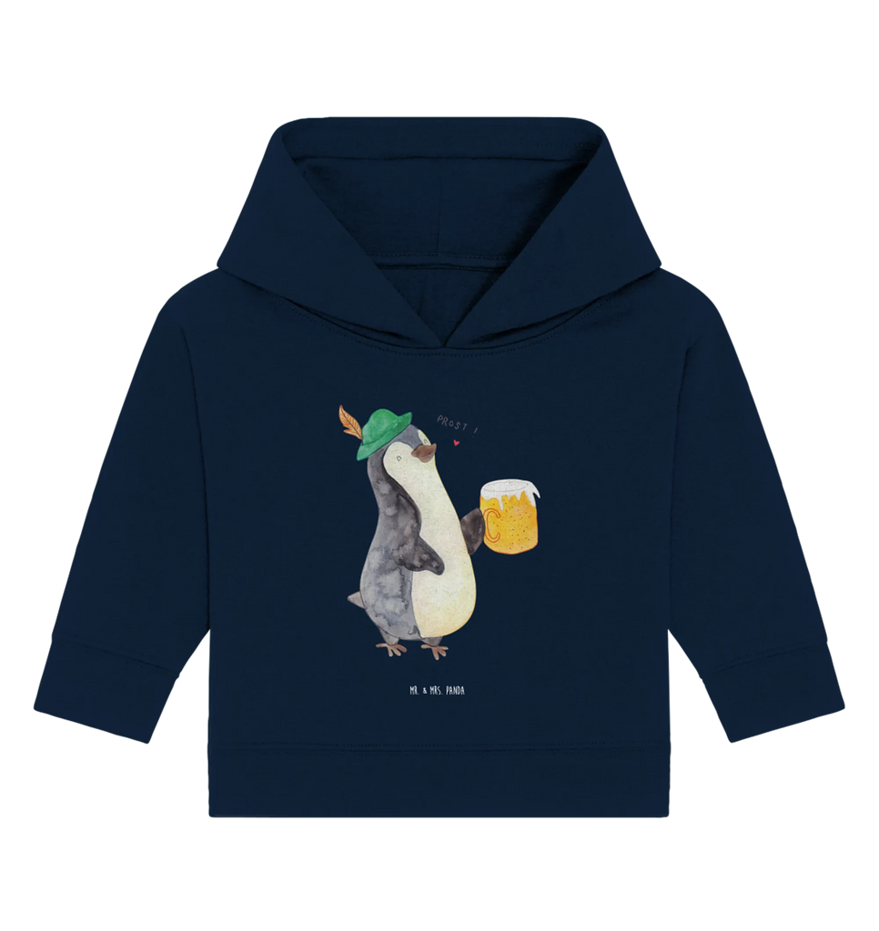 Organic Baby Hoodie Pinguin Bier Baby Kapuzenshirt, Baby Kapuzensweatshirt, Baby Hoodie, Baby Pullover, Pinguin, Pinguine, Bier, Oktoberfest