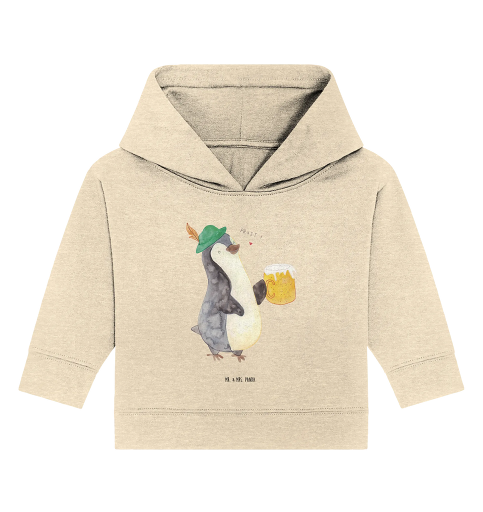 Organic Baby Hoodie Pinguin Bier Baby Kapuzenshirt, Baby Kapuzensweatshirt, Baby Hoodie, Baby Pullover, Pinguin, Pinguine, Bier, Oktoberfest