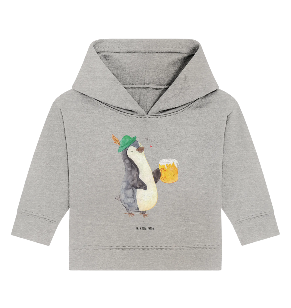 Organic Baby Hoodie Pinguin Bier Baby Kapuzenshirt, Baby Kapuzensweatshirt, Baby Hoodie, Baby Pullover, Pinguin, Pinguine, Bier, Oktoberfest