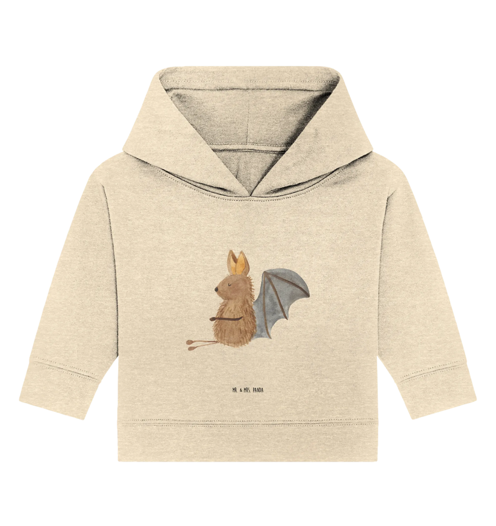 Organic Baby Hoodie Fledermaus Sitzen Baby Kapuzenshirt, Baby Kapuzensweatshirt, Baby Hoodie, Baby Pullover, Tiermotive, Gute Laune, lustige Sprüche, Tiere, Fledermaus, Fledermäuse, Motivation, entspannen