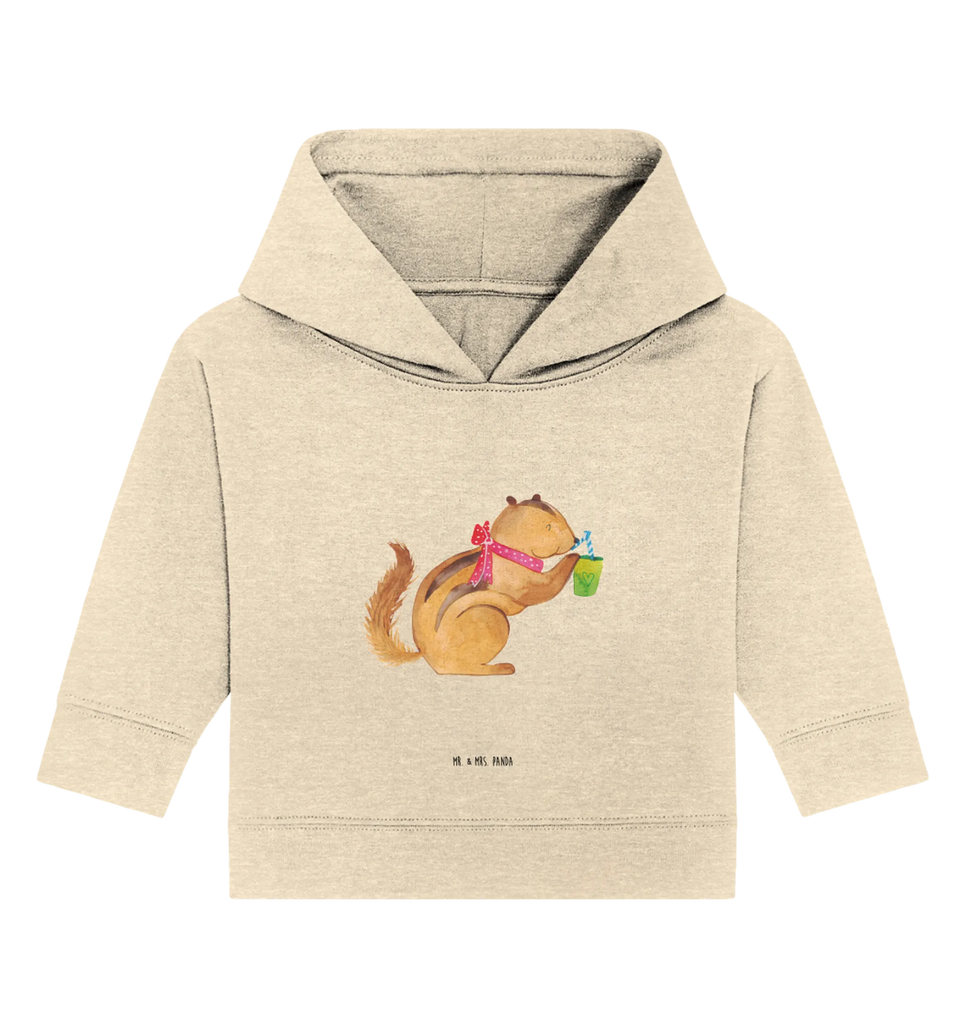 Organic Baby Hoodie Eichhörnchen Smoothie Baby Kapuzenshirt, Baby Kapuzensweatshirt, Baby Hoodie, Baby Pullover, Tiermotive, Gute Laune, lustige Sprüche, Tiere, Green Smoothies, Diät, Abnehmen, Streifenhörnchen, Eichhörnchen