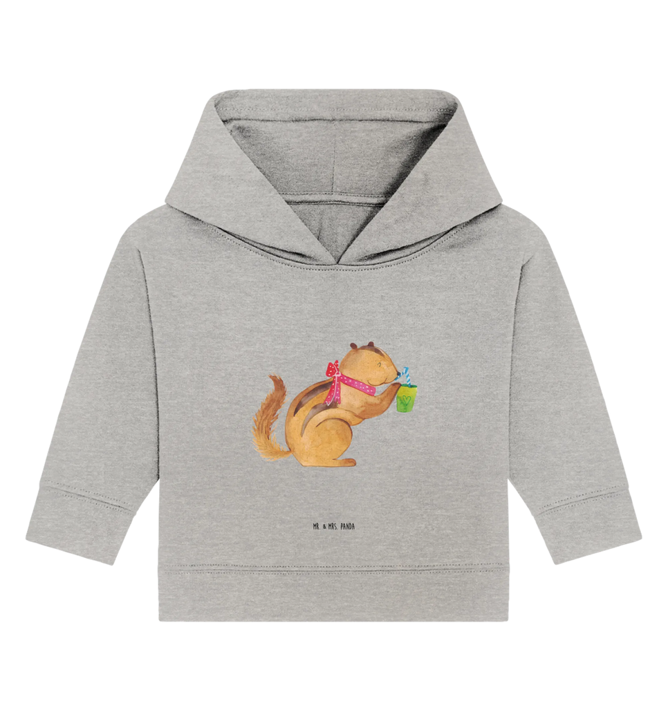 Organic Baby Hoodie Eichhörnchen Smoothie Baby Kapuzenshirt, Baby Kapuzensweatshirt, Baby Hoodie, Baby Pullover, Tiermotive, Gute Laune, lustige Sprüche, Tiere, Green Smoothies, Diät, Abnehmen, Streifenhörnchen, Eichhörnchen