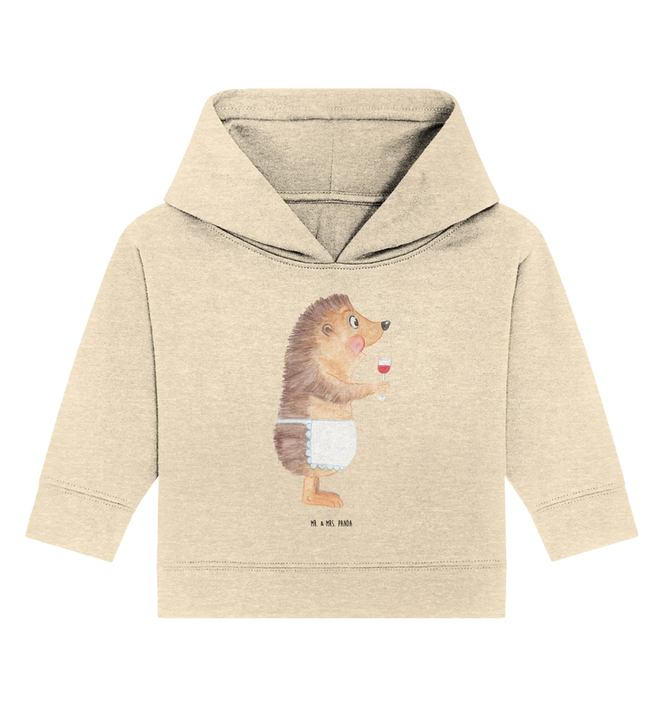 Organic Baby Hoodie Igel Wein Baby Kapuzenshirt, Baby Kapuzensweatshirt, Baby Hoodie, Baby Pullover, Tiermotive, Gute Laune, lustige Sprüche, Tiere, Wein Spruch, Igel, Geschenk Weintrinker, Geschenk Weinliebhaber, Wein Deko, Weinglas, Rotwein, Weißwein, Wein trinken