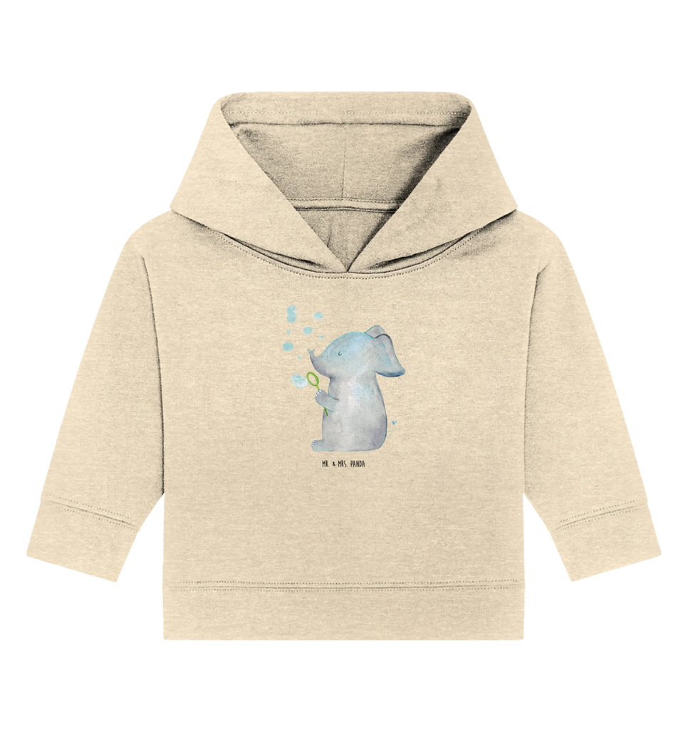 Organic Baby Hoodie Elefant Seifenblasen Baby Kapuzenshirt, Baby Kapuzensweatshirt, Baby Hoodie, Baby Pullover, Tiermotive, Gute Laune, lustige Sprüche, Tiere, Elefant, Elefanten, Dickhäuter, Rüsseltier, Seifenblasen, Liebe, Heimat, Gefühl. Daheim, Liebesbeweis, Liebesspruch