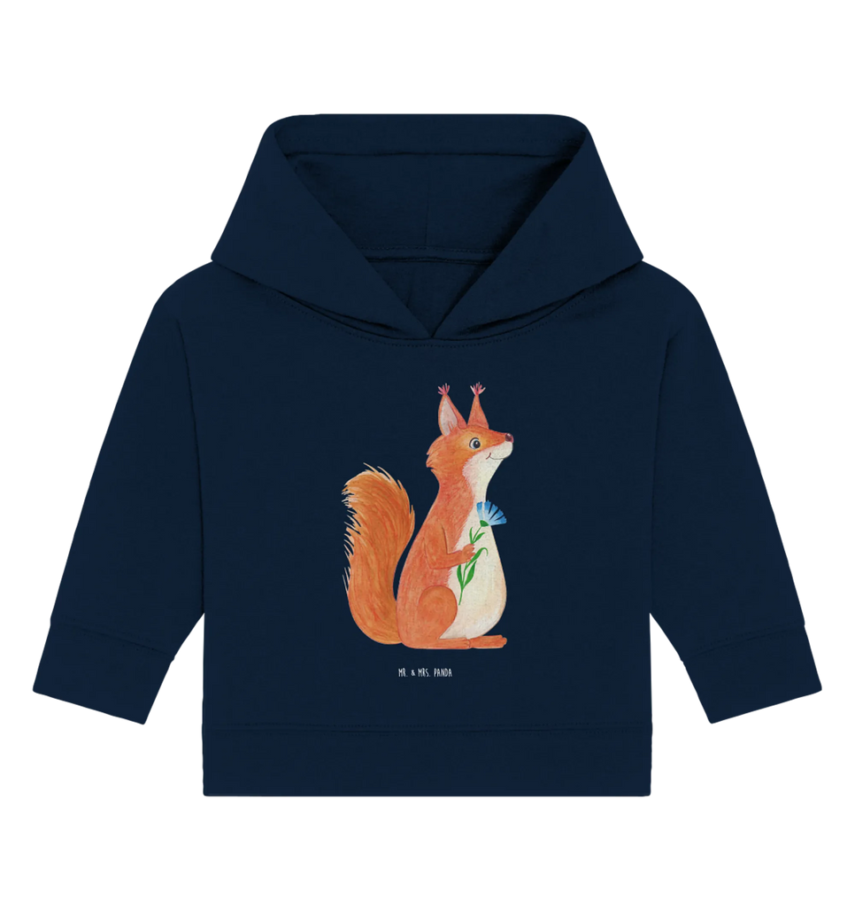 Organic Baby Hoodie Eichhörnchen Blume Baby Kapuzenshirt, Baby Kapuzensweatshirt, Baby Hoodie, Baby Pullover, Tiermotive, Gute Laune, lustige Sprüche, Tiere, Eichhörnchen, Eichhorn, Spruch positiv, Lachen, Spaß, Motivation Sprüche, Motivation Bilder, glücklich Spruch, Spruch Deko