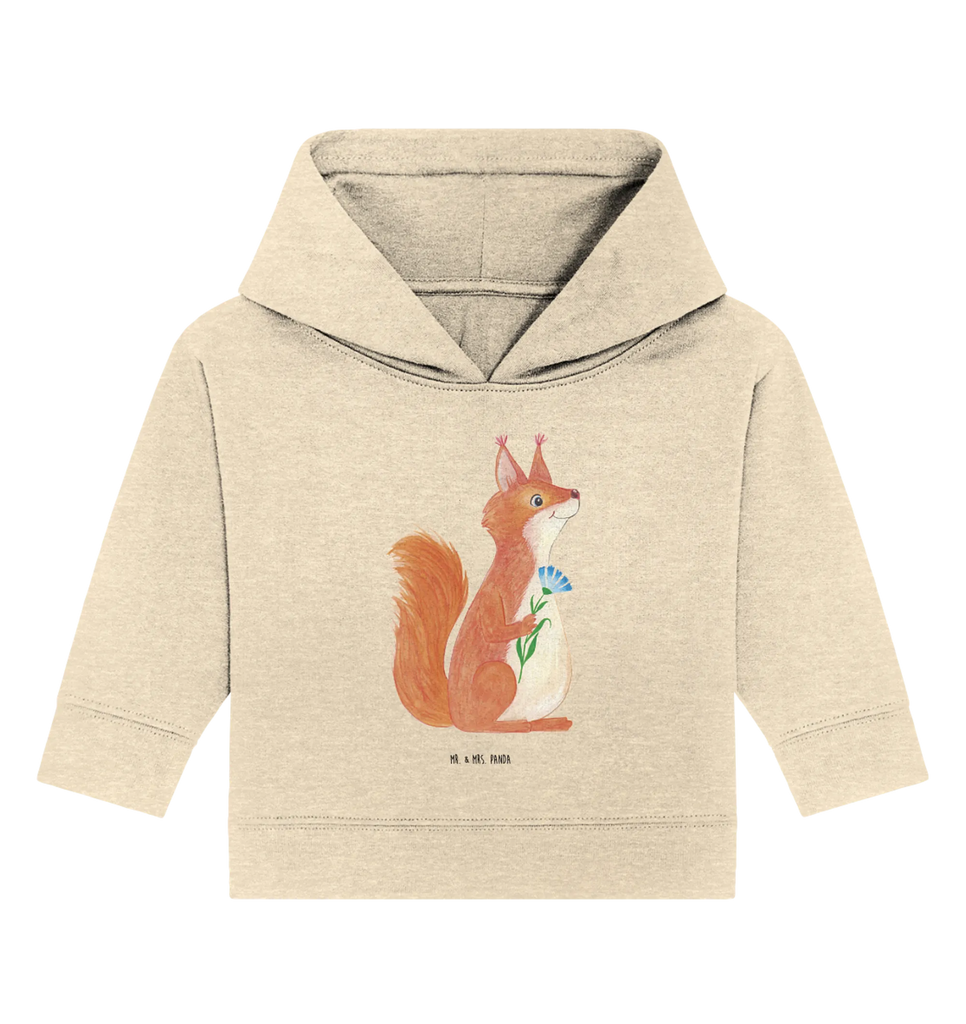 Organic Baby Hoodie Eichhörnchen Blume Baby Kapuzenshirt, Baby Kapuzensweatshirt, Baby Hoodie, Baby Pullover, Tiermotive, Gute Laune, lustige Sprüche, Tiere, Eichhörnchen, Eichhorn, Spruch positiv, Lachen, Spaß, Motivation Sprüche, Motivation Bilder, glücklich Spruch, Spruch Deko