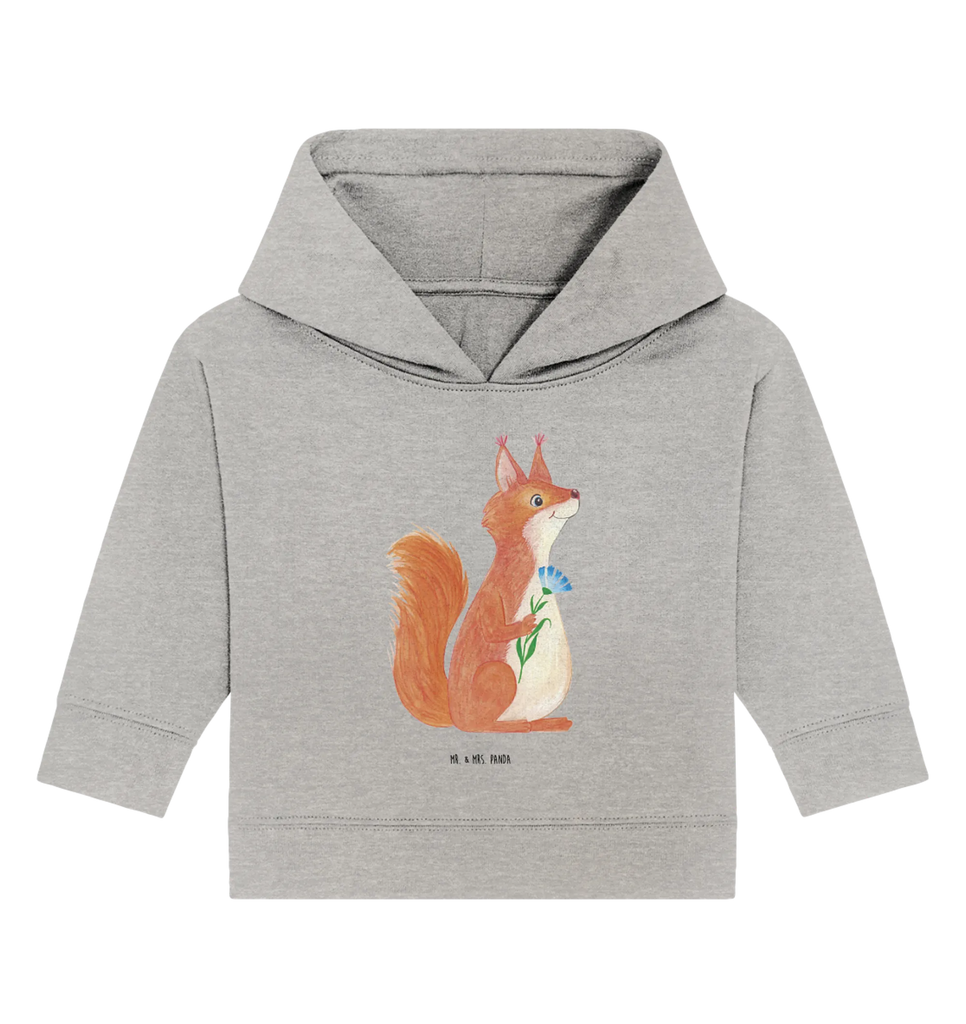 Organic Baby Hoodie Eichhörnchen Blume Baby Kapuzenshirt, Baby Kapuzensweatshirt, Baby Hoodie, Baby Pullover, Tiermotive, Gute Laune, lustige Sprüche, Tiere, Eichhörnchen, Eichhorn, Spruch positiv, Lachen, Spaß, Motivation Sprüche, Motivation Bilder, glücklich Spruch, Spruch Deko