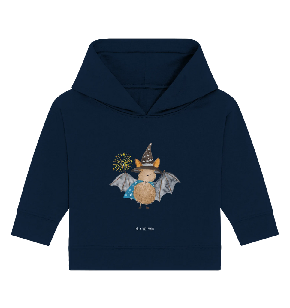 Organic Baby Hoodie Fledermaus Zauberer Baby Kapuzenshirt, Baby Kapuzensweatshirt, Baby Hoodie, Baby Pullover, Tiermotive, Gute Laune, lustige Sprüche, Tiere, Fledermaus, Fledermäuse, Zauberer, Magier, Frauen, reinsteigern