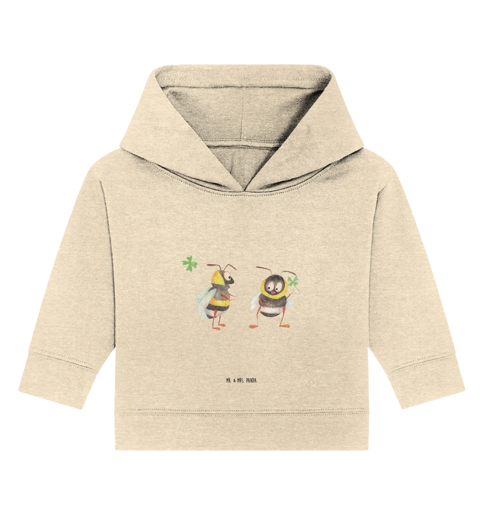 Organic Baby Hoodie Hummeln Kleeblatt Baby Kapuzenshirt, Baby Kapuzensweatshirt, Baby Hoodie, Baby Pullover, Tiermotive, Gute Laune, lustige Sprüche, Tiere, Hummel, Biene, Spruch positiv, Biene Deko, Spruch schön, glücklich sein, glücklich werden, Spruch fröhlich