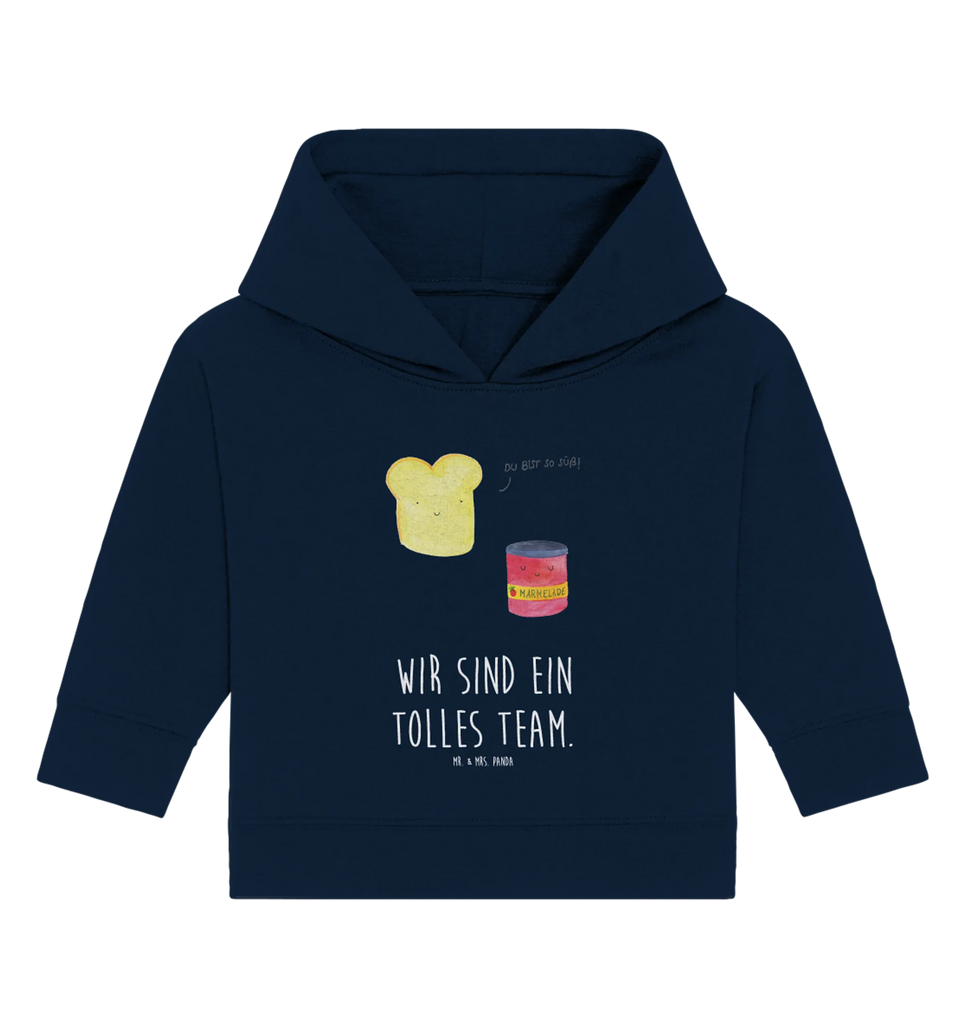 Organic Baby Hoodie toast jam Baby Kapuzenshirt, Baby Kapuzensweatshirt, Baby Hoodie, Baby Pullover, Tiermotive, Gute Laune, lustige Sprüche, Tiere, Toast, Marmelade, Dreamteam, süße Postkarte, süß, Küche Deko, Küche Spruch, Frühstück Einladung, Brot, Toastbrot