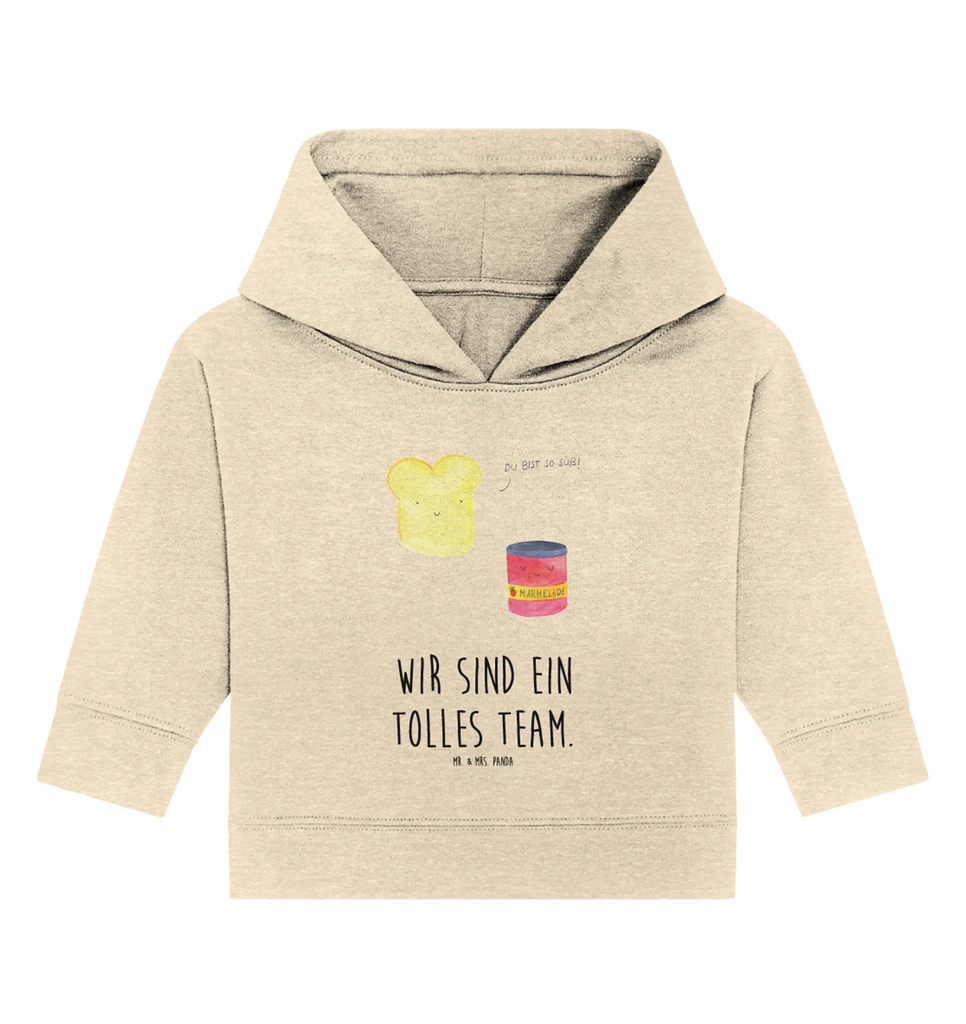 Organic Baby Hoodie toast jam Baby Kapuzenshirt, Baby Kapuzensweatshirt, Baby Hoodie, Baby Pullover, Tiermotive, Gute Laune, lustige Sprüche, Tiere, Toast, Marmelade, Dreamteam, süße Postkarte, süß, Küche Deko, Küche Spruch, Frühstück Einladung, Brot, Toastbrot