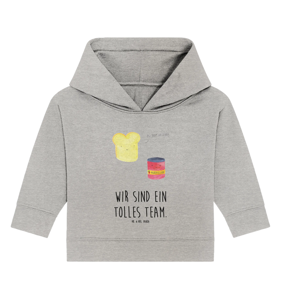Organic Baby Hoodie toast jam Baby Kapuzenshirt, Baby Kapuzensweatshirt, Baby Hoodie, Baby Pullover, Tiermotive, Gute Laune, lustige Sprüche, Tiere, Toast, Marmelade, Dreamteam, süße Postkarte, süß, Küche Deko, Küche Spruch, Frühstück Einladung, Brot, Toastbrot
