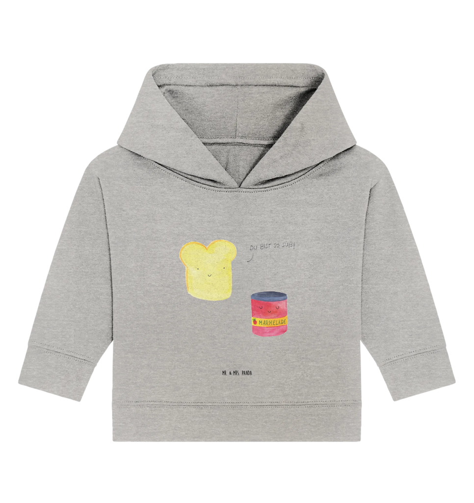 Organic Baby Hoodie toast jam Baby Kapuzenshirt, Baby Kapuzensweatshirt, Baby Hoodie, Baby Pullover, Tiermotive, Gute Laune, lustige Sprüche, Tiere, Toast, Marmelade, Dreamteam, süße Postkarte, süß, Küche Deko, Küche Spruch, Frühstück Einladung, Brot, Toastbrot