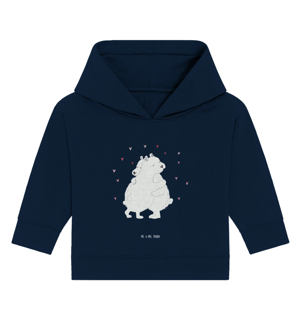 Organic Baby Hoodie Eisbär Umarmen Baby Kapuzenshirt, Baby Kapuzensweatshirt, Baby Hoodie, Baby Pullover, Tiermotive, Gute Laune, lustige Sprüche, Tiere