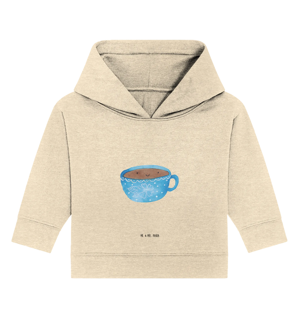 Organic Baby Hoodie Kaffee Tasse Baby Kapuzenshirt, Baby Kapuzensweatshirt, Baby Hoodie, Baby Pullover, Tiermotive, Gute Laune, lustige Sprüche, Tiere, Kaffee, Tasse, Liebe, Geschmack, Genuss, Glücklich