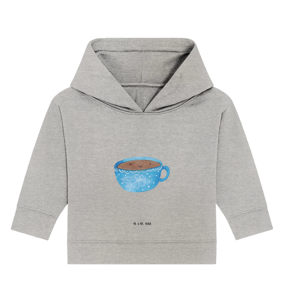 Organic Baby Hoodie Kaffee Tasse Baby Kapuzenshirt, Baby Kapuzensweatshirt, Baby Hoodie, Baby Pullover, Tiermotive, Gute Laune, lustige Sprüche, Tiere, Kaffee, Tasse, Liebe, Geschmack, Genuss, Glücklich