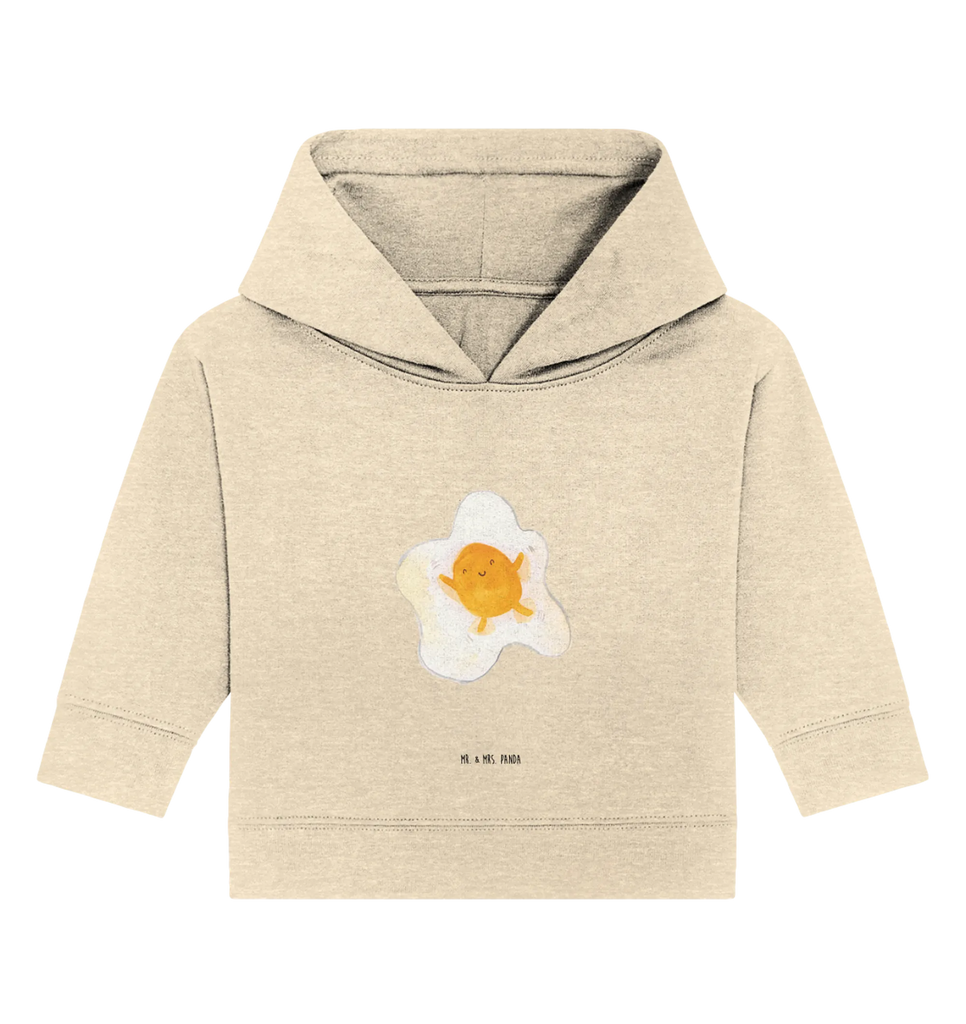 Organic Baby Hoodie Spiegelei Ei Baby Kapuzenshirt, Baby Kapuzensweatshirt, Baby Hoodie, Baby Pullover, Tiermotive, Gute Laune, lustige Sprüche, Tiere, Ei, Spiegelei, Schön, Tag, Glücklich, Liebe