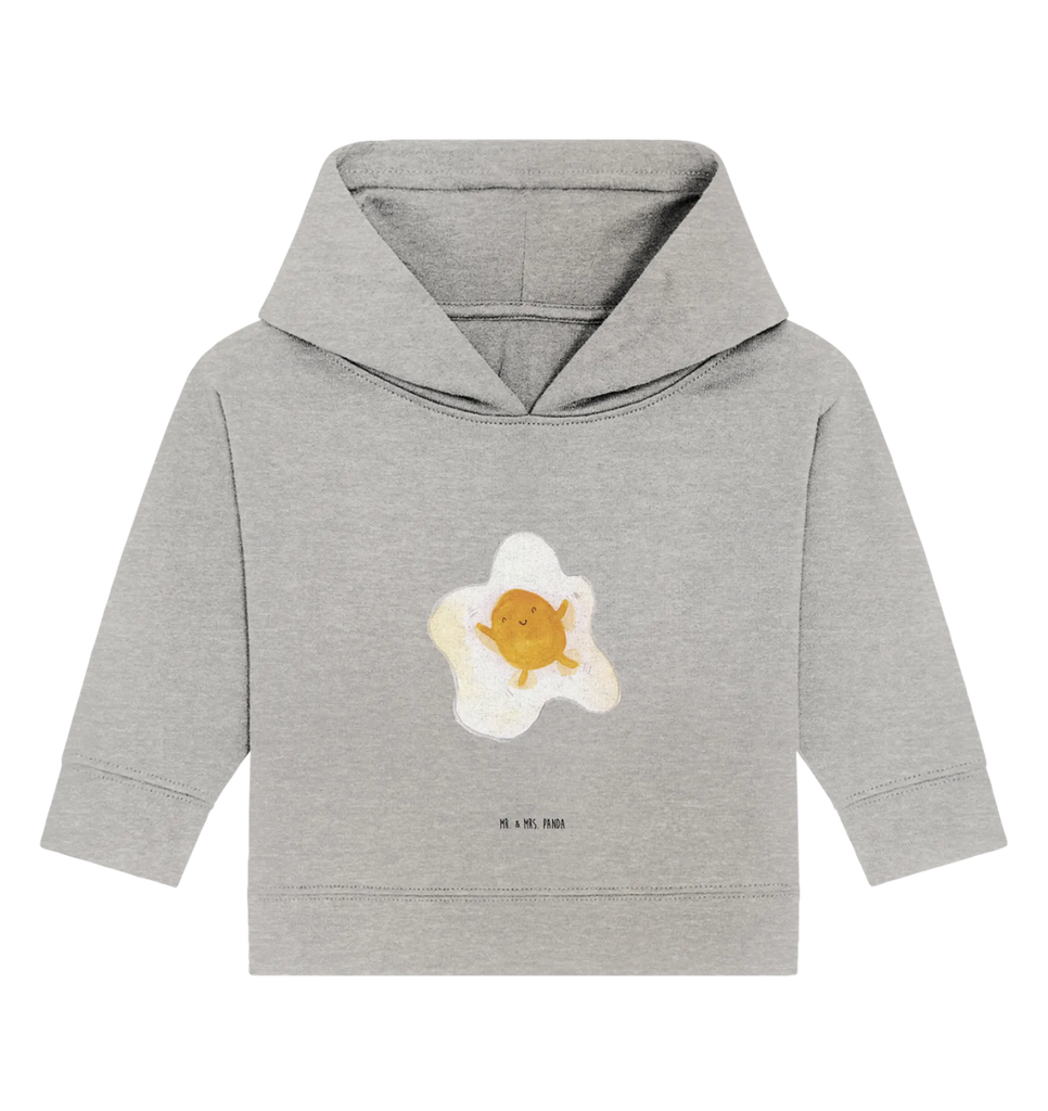 Organic Baby Hoodie Spiegelei Ei Baby Kapuzenshirt, Baby Kapuzensweatshirt, Baby Hoodie, Baby Pullover, Tiermotive, Gute Laune, lustige Sprüche, Tiere, Ei, Spiegelei, Schön, Tag, Glücklich, Liebe