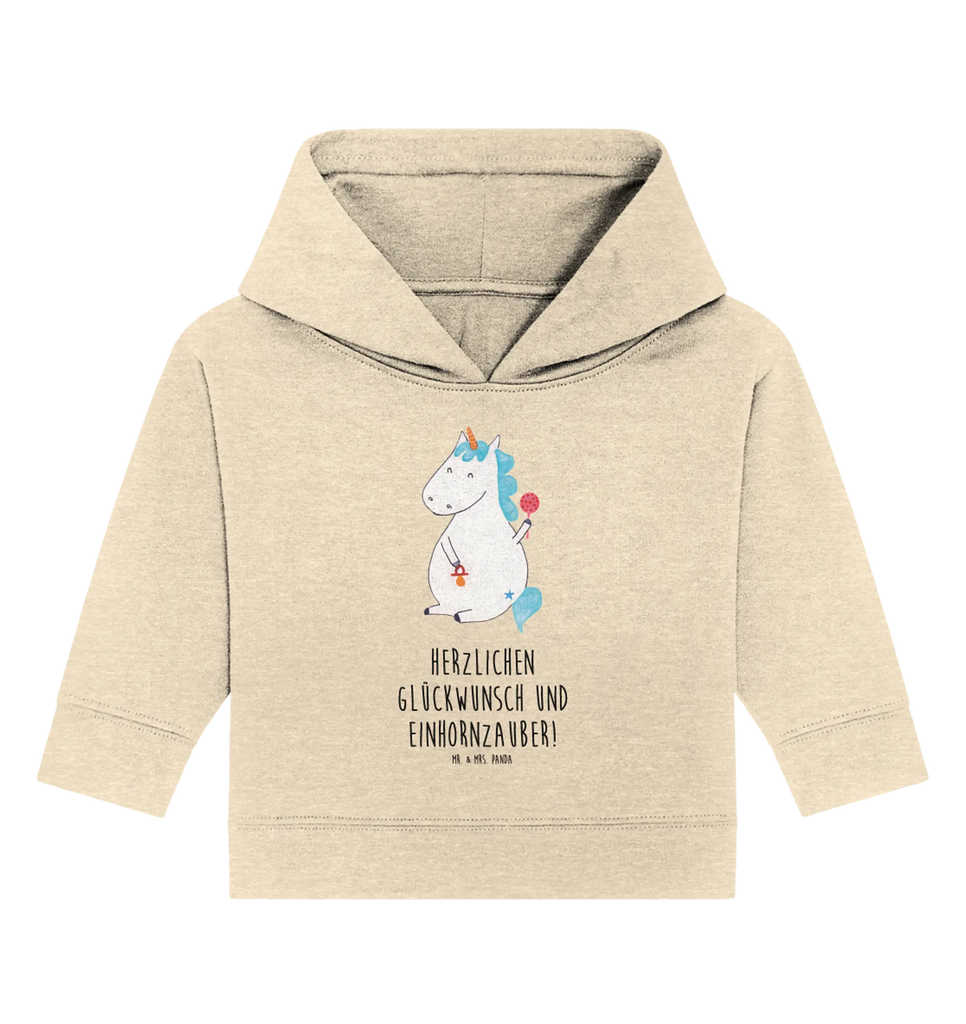 Organic Baby Hoodie Einhorn Baby Baby Kapuzenshirt, Baby Kapuzensweatshirt, Baby Hoodie, Baby Pullover, Einhorn, Einhörner, Einhorn Deko, Pegasus, Unicorn, Mutter, Geburt, Geburtstag, erstes Kind, Baby, Babyglück, Nachwuchs, Eltern, Party, Kind, Schnuller