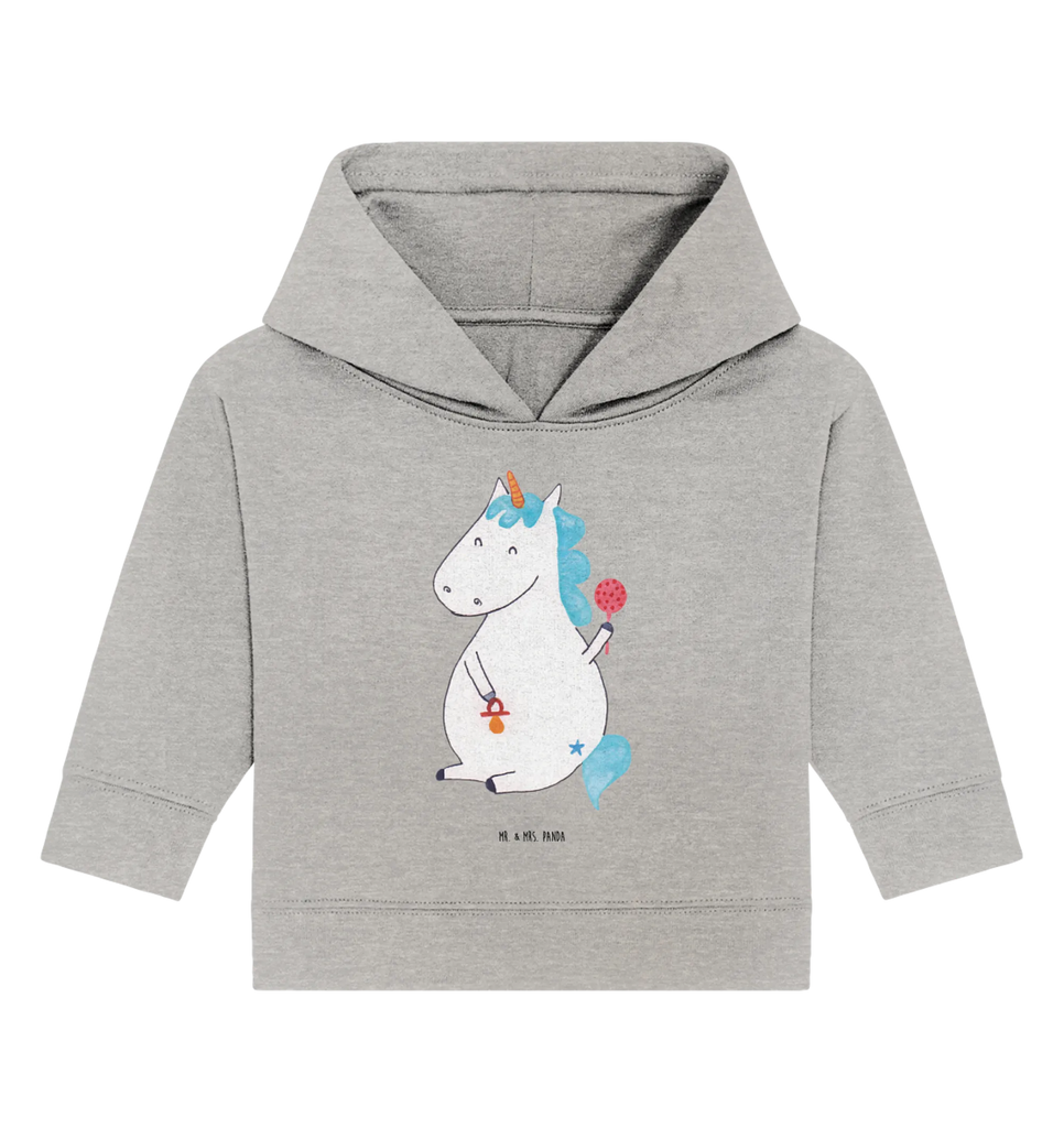 Organic Baby Hoodie unicorn infant Baby Kapuzenshirt, Baby Kapuzensweatshirt, Baby Hoodie, Baby Pullover, Einhorn, Einhörner, Einhorn Deko, Unicorn, Mutter, Geburt, Geburtstag, erstes Kind, Baby, Babyglück, Nachwuchs, Eltern, Party, Kind, Schnuller