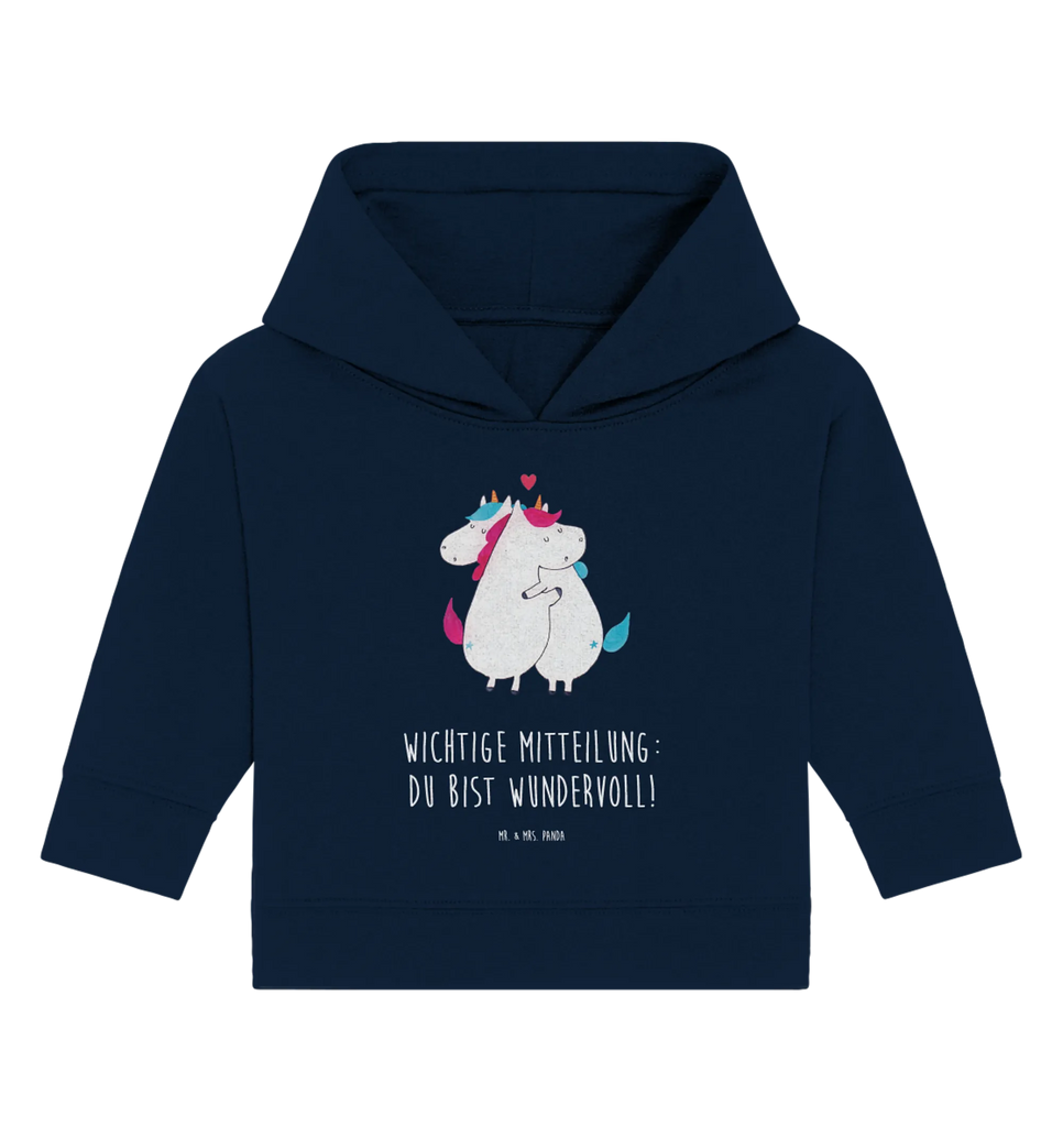 Organic Baby Hoodie Einhorn Mitteilung Baby Kapuzenshirt, Baby Kapuzensweatshirt, Baby Hoodie, Baby Pullover, Einhorn, Einhörner, Einhorn Deko, Unicorn, Valentinstag, Valentine, Liebe, Geschenk, Partner, Ehe, lustig, witzig, Spruch